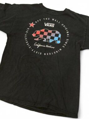 VANS California Bear Checkerboard Short sleeved T-shirt